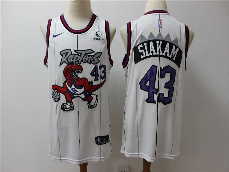 Men Toronto Raptors 43 Siakam White Game Nike NBA Jerseys